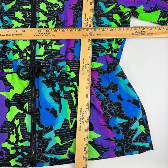 Vintage 90's Speedo Womens Size M Full Zip Radical Color Design Made in USA - Picture 6 of 6